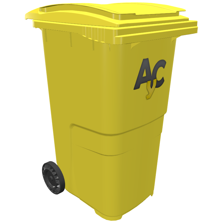 Cubo de basura amarillo 240 litros Cubo de basura amarillo 240 litros