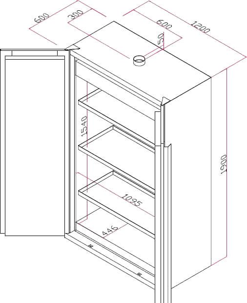 Armario para baterías de litio 2 puertas Armario para baterías de litio 2 puertas