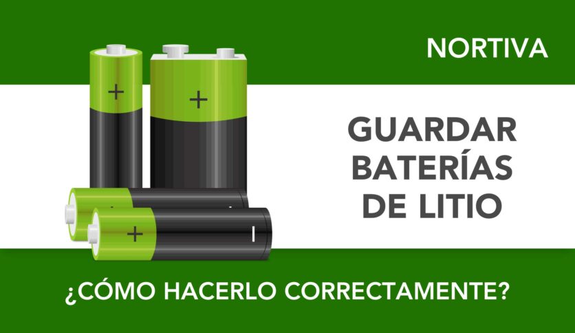 ¿Cómo guardar baterías de litio de forma segura?