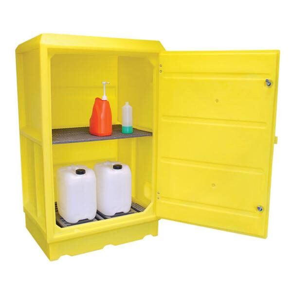 Armario con Cubeto dcp3e Retención 100 litros – Amarillo Armario con Cubeto dcp3e Retención 100 litros – Amarillo