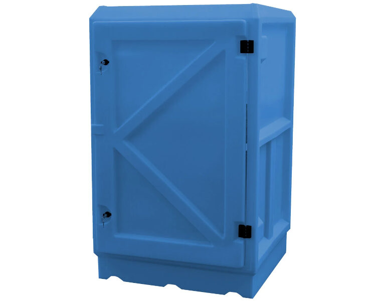 Armario con Cubeto de Retención 100 litros – Azul Armario con Cubeto de Retención 100 litros – Azul