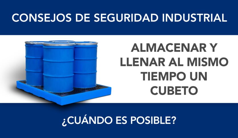 ¿Es posible almacenar y llenar al mismo tiempo un cubeto?