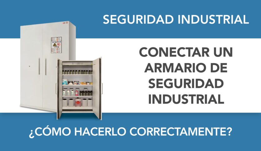 ¿Cómo se conecta un armario de seguridad industrial?