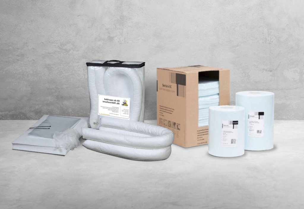 Elementos de un kit absorbente Elementos de un kit absorbente