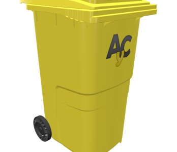 Cubo de basura amarillo 240 litros Cubo de basura amarillo 240 litros