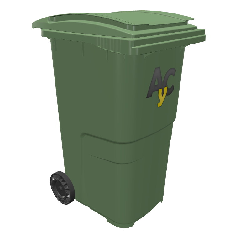 Cubo de basura · Verde · Reciclaje · 240 litros Cubo de basura · Verde · Reciclaje · 240 litros