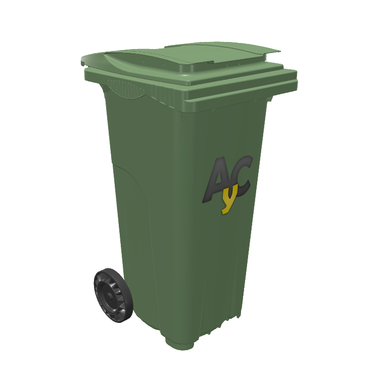 Cubo de basura · Verde · Reciclaje · 120 litros Cubo de basura · Verde · Reciclaje · 120 litros