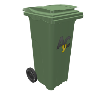 Cubo de basura · Verde · Reciclaje · 120 litros Cubo de basura · Verde · Reciclaje · 120 litros