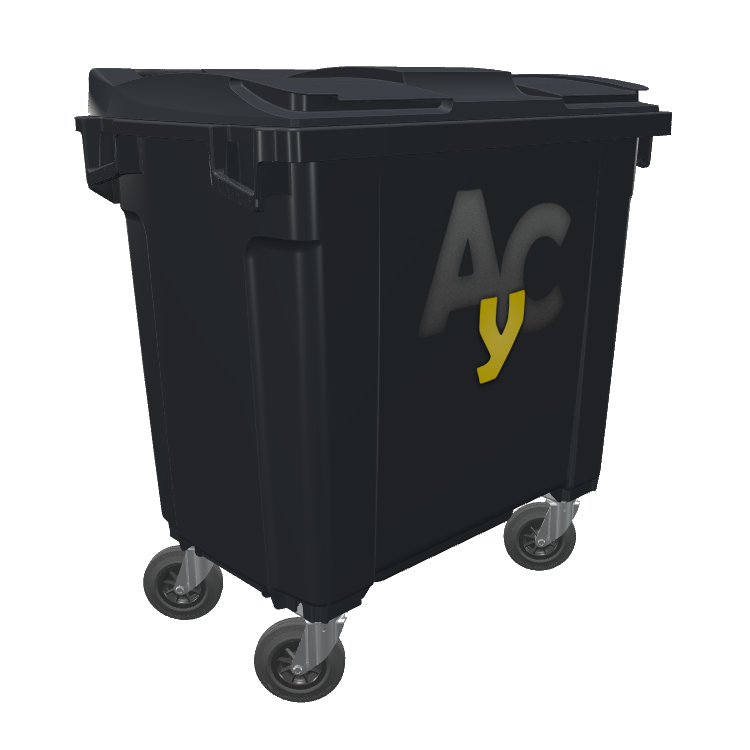 Contenedor de basura gris 800 litros Contenedor de basura gris 800 litros