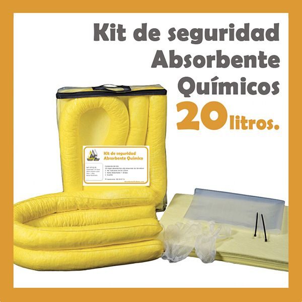 Kit Absorbentes Químicos 20 litros Kit Absorbentes Químicos 20 litros