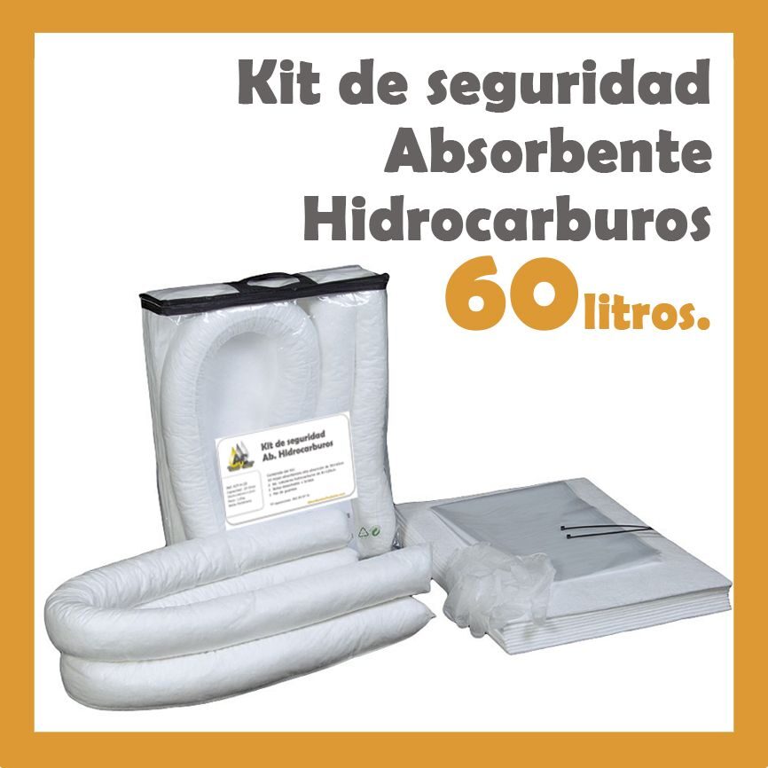 Kit Absorbentes Hidrocarburos 60 litros Kit Absorbentes Hidrocarburos 60 litros