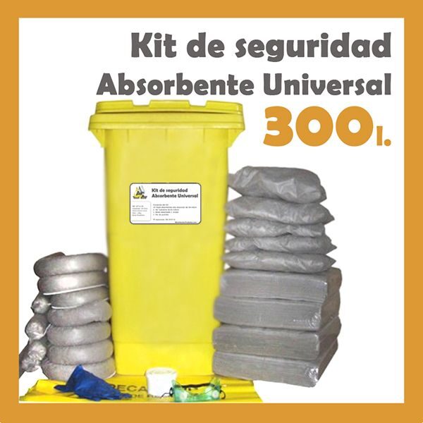 Kit Absorbentes Industrial 300 litros Kit Absorbentes Industrial 300 litros