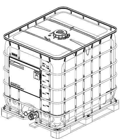 Contenedor GRG (IBC) 1.000 Litros de segunda mano homologado ADR Contenedor GRG (IBC) 1.000 Litros de segunda mano homologado ADR