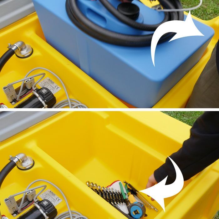 Depósito combinado de Gasóleo 400 L + AdBlue®/Urea 50 L. Depósito combinado de Gasóleo 400 L + AdBlue®/Urea 50 L.